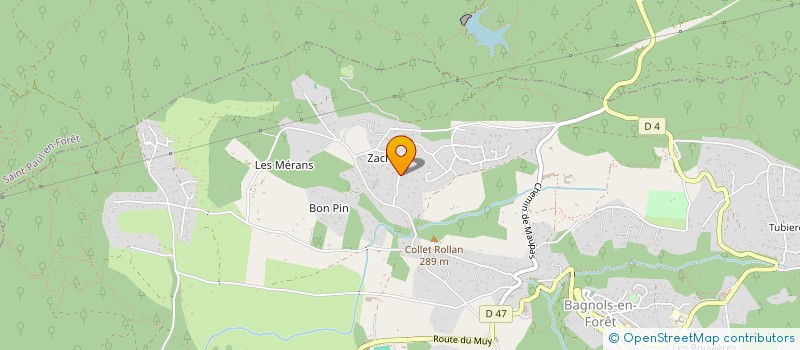 localisation de l'entreprise MADAME AURELIE FOULON à BAGNOLS-EN-FORET