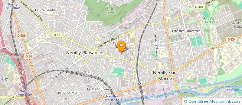 localisation de l'entreprise MADAME AURELIE FOUQUET  NEUILLY-PLAISANCE