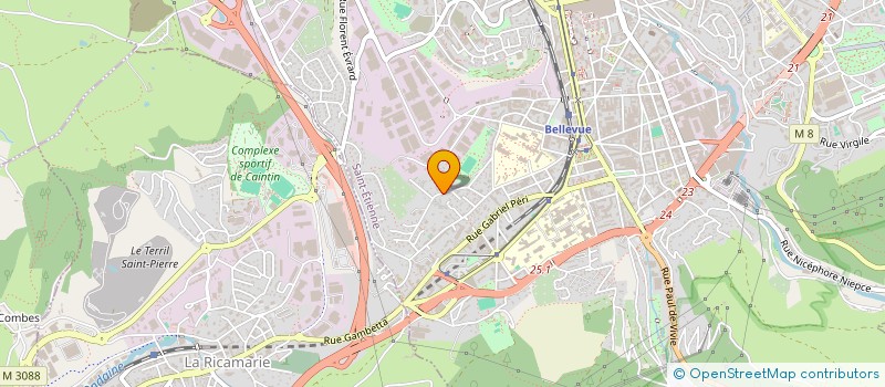 localisation de l'entreprise MADAME AURELIE FOURNIER à SAINT-ETIENNE