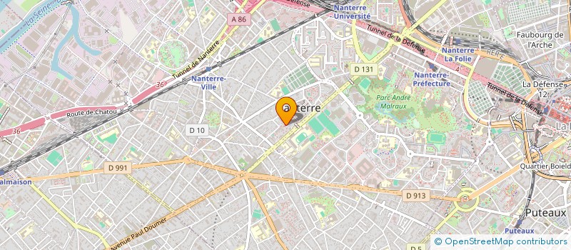 localisation de l'entreprise MADAME AURELIE FOURNIER  NANTERRE