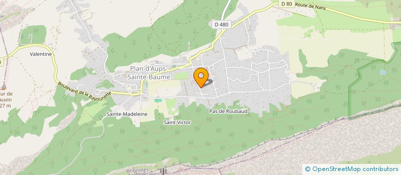 localisation de l'entreprise MADAME AURELIE FRANCESCU  PLAN-D'AUPS-SAINTE-BAUME