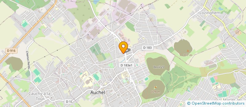 localisation de l'entreprise MADAME AURELIE FRANCOIS  AUCHEL