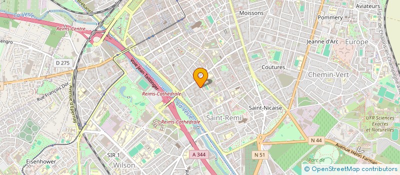 localisation de l'entreprise MADAME AURELIE FRANCOIS  REIMS