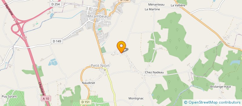 localisation de l'entreprise MADAME AURELIE FRAPPEREAU  MIRAMBEAU