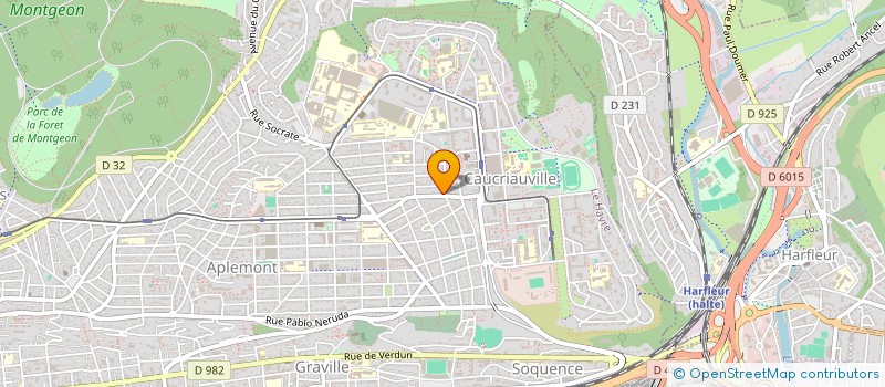 localisation de l'entreprise MADAME AURELIE FREGER  LE HAVRE