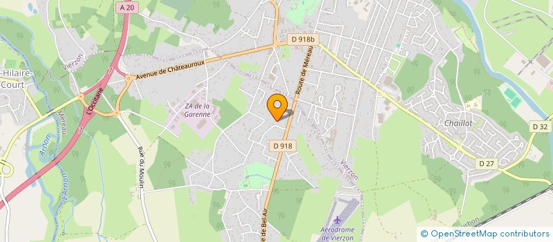 localisation de l'entreprise MADAME AURELIE FRELAT  VIERZON