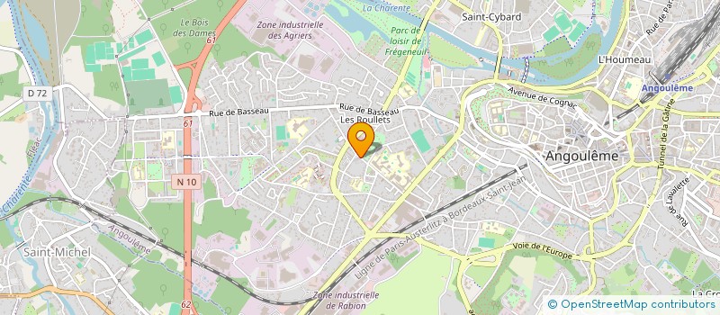 localisation de l'entreprise MADAME AURELIE FREMONT à ANGOULEME