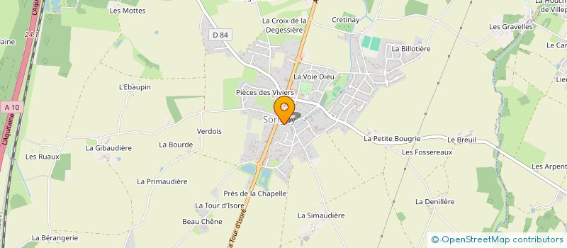 localisation de l'entreprise MADAME AURELIE FREMONT  SORIGNY