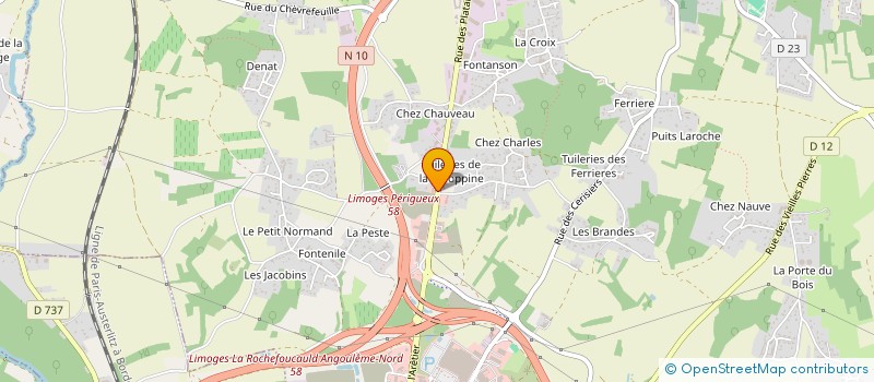 localisation de l'entreprise MADAME AURELIE FRICARD à CHAMPNIERS