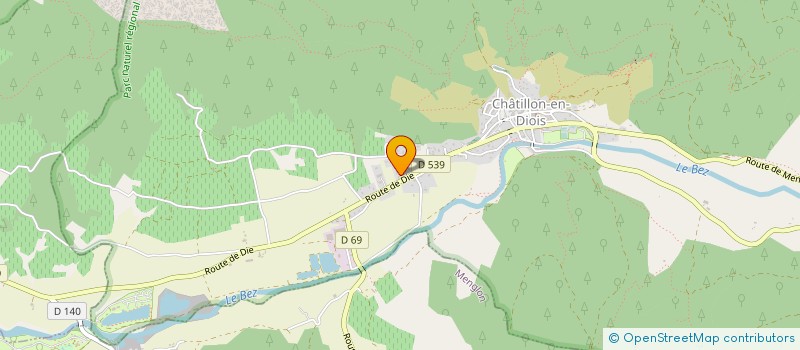 localisation de l'entreprise MADAME AURELIE FRIEDEL  CHATILLON-EN-DIOIS