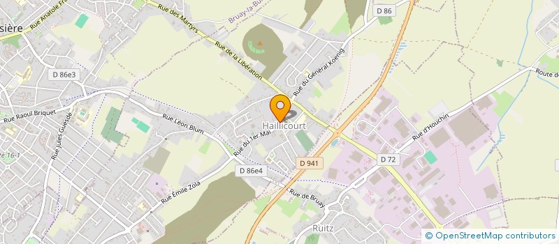 localisation de l'entreprise MADAME AURELIE FRUCHART  HAILLICOURT