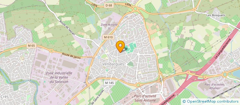 localisation de l'entreprise MADAME AURELIE FULCRAND à VENDARGUES