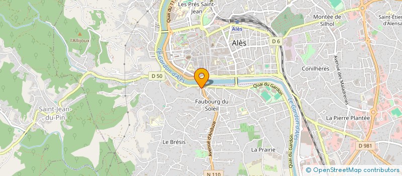 localisation de l'entreprise MADAME AURELIE FUSTER  ALES