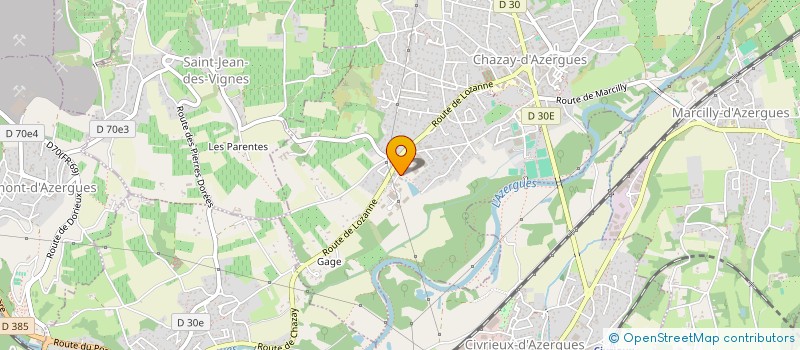 localisation de l'entreprise MADAME AURELIE GABAUDE à CHAZAY-D'AZERGUES