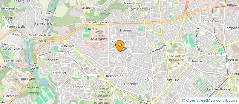 localisation de l'entreprise MADAME AURELIE GADONNEIX à BREST