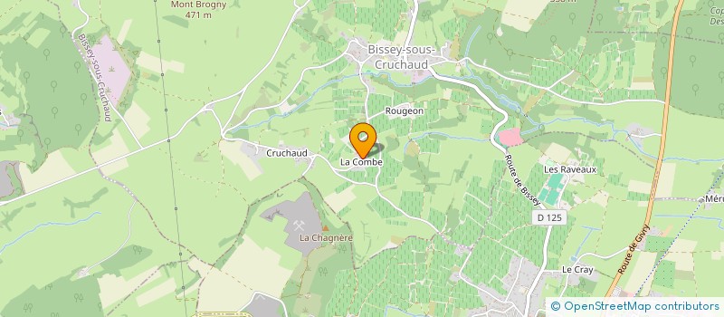 localisation de l'entreprise MADAME AURELIE GAILLARD  BISSEY-SOUS-CRUCHAUD