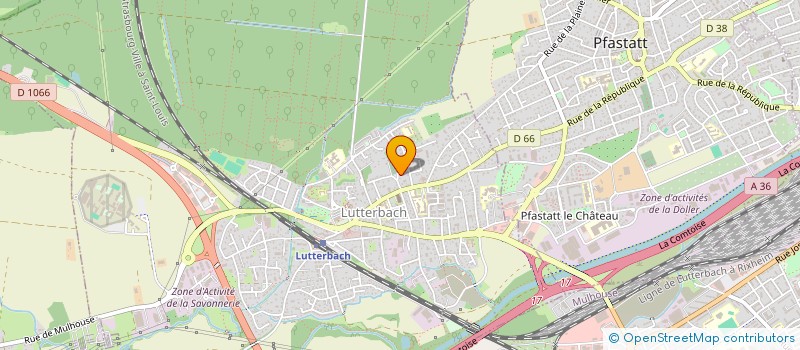 localisation de l'entreprise MADAME AURELIE GAIRE  LUTTERBACH