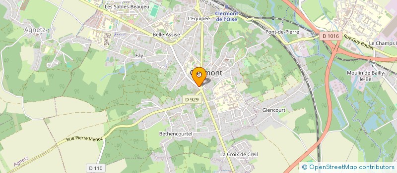 localisation de l'entreprise MADAME AURELIE GALAND  CLERMONT