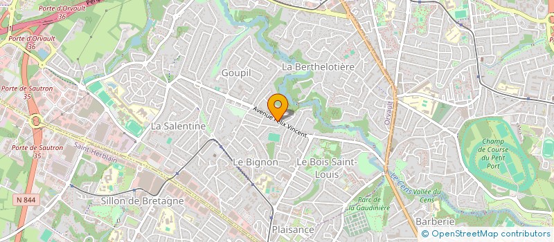 localisation de l'entreprise MADAME AURELIE GALBIN  ORVAULT