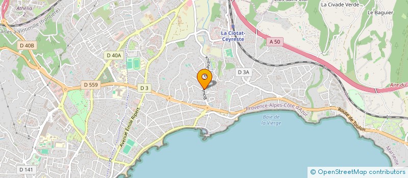 localisation de l'entreprise MADAME AURELIE GALIZZI à LA CIOTAT