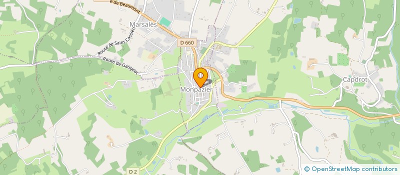 localisation de l'entreprise MADAME AURELIE GALLAIS  MONPAZIER