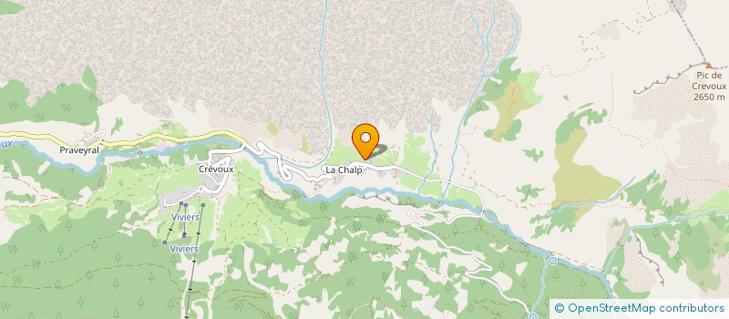 localisation de l'entreprise MADAME AURELIE GAMBERT  LES ORRES