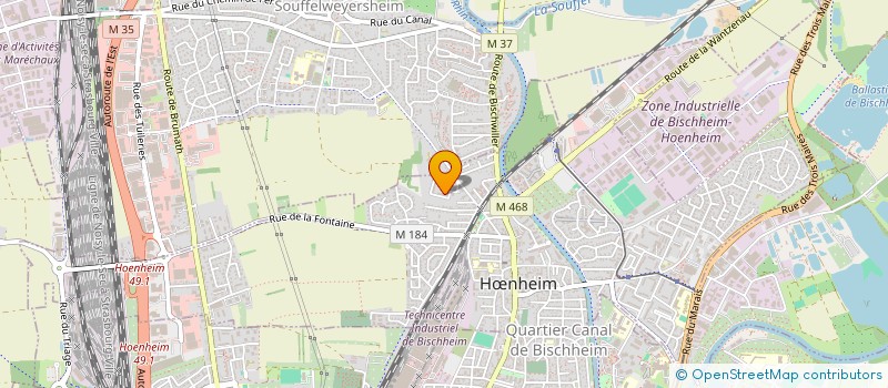 localisation de l'entreprise MADAME AURELIE GANZITTI  HNHEIM