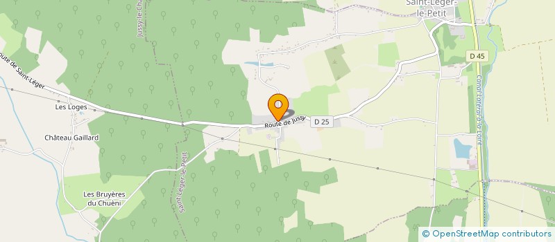 localisation de l'entreprise MADAME AURELIE GARNAUD  SAINT-LEGER-LE-PETIT