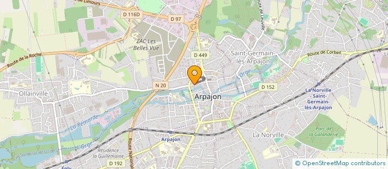 localisation de l'entreprise MADAME AURELIE GARNIER à ARPAJON