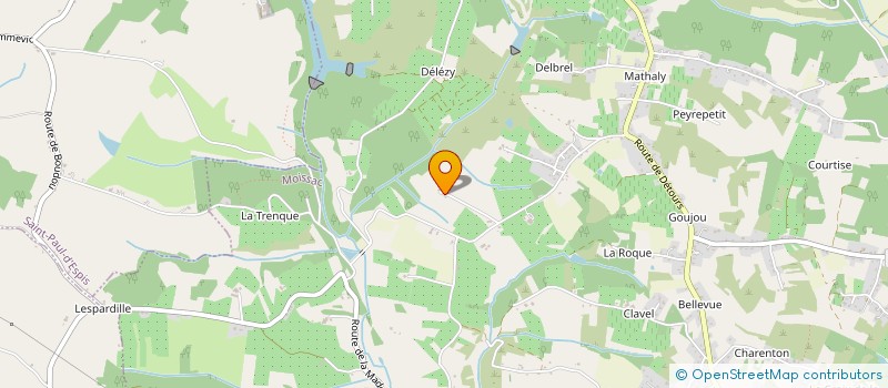 localisation de l'entreprise MADAME AURELIE GARRIGUES  MOISSAC