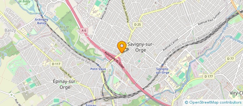 localisation de l'entreprise MADAME AURELIE GARSON à SAVIGNY-SUR-ORGE
