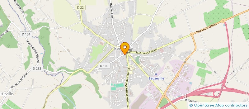 localisation de l'entreprise MADAME AURELIE GASTEBOIS  BEUZEVILLE