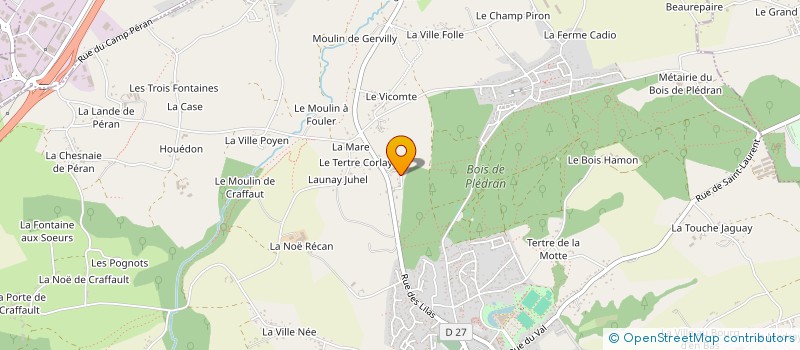 localisation de l'entreprise MADAME AURELIE GAUBERT  PLEDRAN