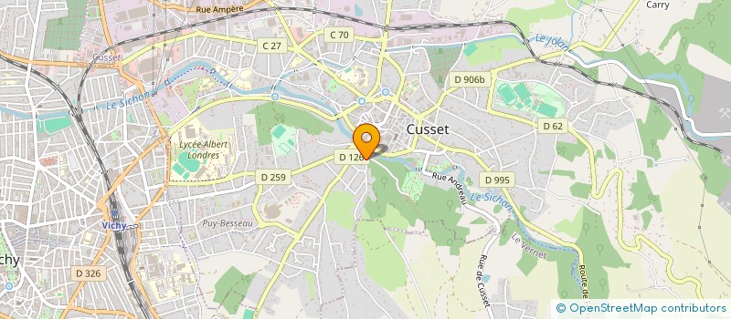 localisation de l'entreprise MADAME AURELIE GAUDIN à CUSSET