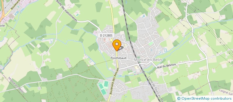 localisation de l'entreprise MADAME AURELIE GAUDIN  MONCE-EN-BELIN