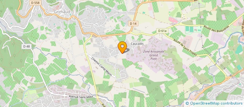 localisation de l'entreprise MADAME AURELIE GAULT  GRIMAUD