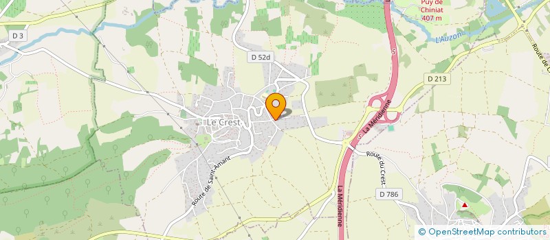 localisation de l'entreprise MADAME AURELIE GAUTHIER  LE CREST