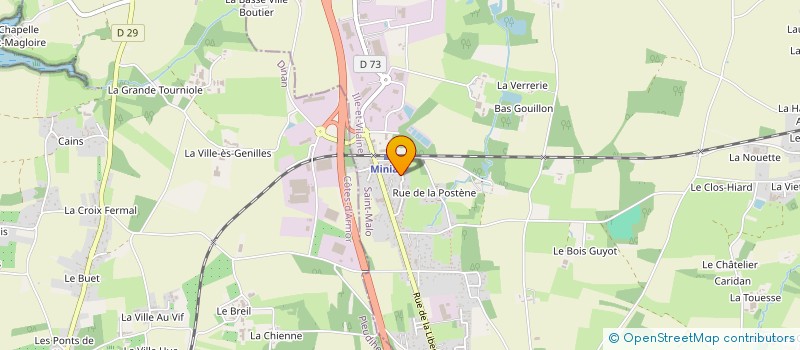 localisation de l'entreprise MADAME AURELIE GAUTIER  MINIAC-MORVAN