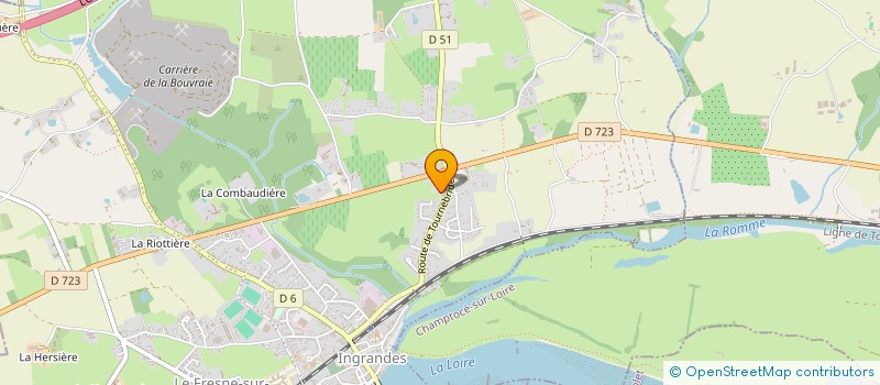 localisation de l'entreprise MADAME AURELIE GAUVIN  INGRANDES-LE-FRESNE-SUR-LOIRE