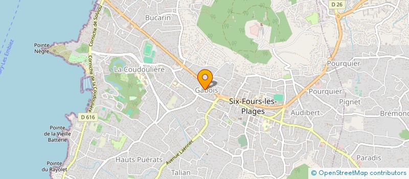 localisation de l'entreprise MADAME AURELIE GAYET à SIX-FOURS-LES-PLAGES