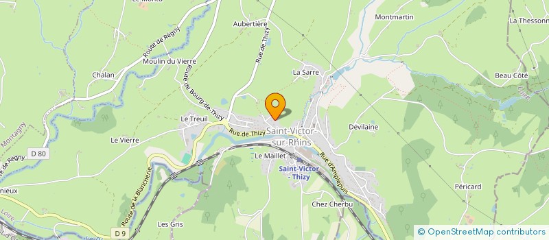 localisation de l'entreprise MADAME AURELIE GEHANT à SAINT-VICTOR-SUR-RHINS