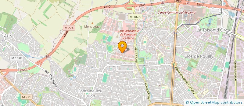 localisation de l'entreprise MADAME AURELIE GENEVOIS  FONTAINE-LES-DIJON