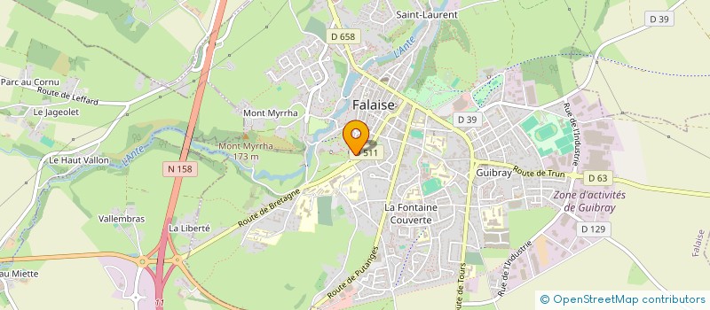 localisation de l'entreprise MADAME AURELIE GENTIL à FALAISE