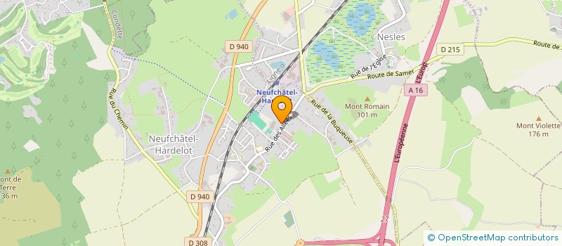 localisation de l'entreprise MADAME AURELIE GERVAIS  NEUFCHATEL-HARDELOT