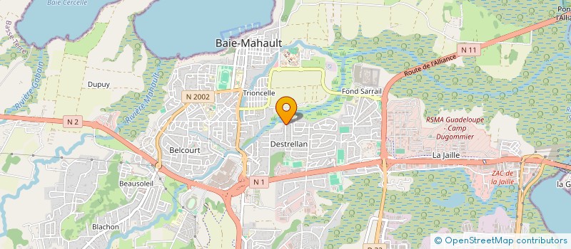 localisation de l'entreprise MADAME AURELIE GILG  BAIE-MAHAULT