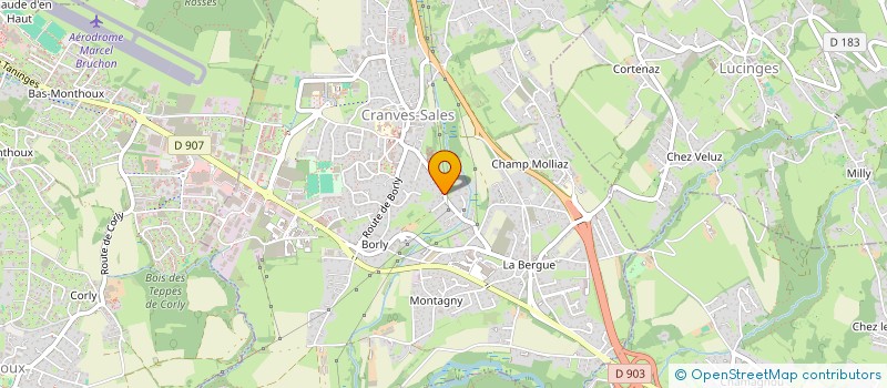 localisation de l'entreprise MADAME AURELIE GILLES  BONNEVILLE