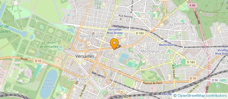localisation de l'entreprise MADAME AURELIE GIRARDET à VERSAILLES