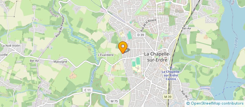 localisation de l'entreprise MADAME AURELIE GIRAUD à LA CHAPELLE-SUR-ERDRE