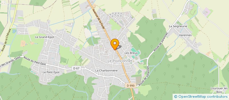 localisation de l'entreprise MADAME AURELIE GOBIN à LE POINCONNET