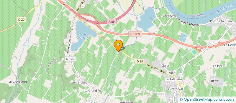 localisation de l'entreprise MADAME AURELIE GOBLET  CADARSAC